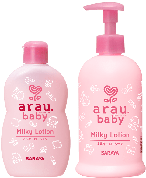 We recommend arau.baby Milky Lotion for moisturizing your baby's skin.